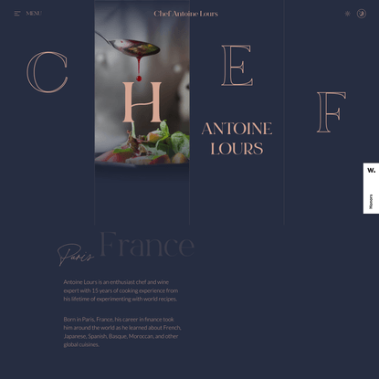 Home | Chef Antoine Lours