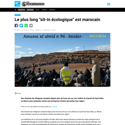 Le plus long “sit-in écologique” est marocain