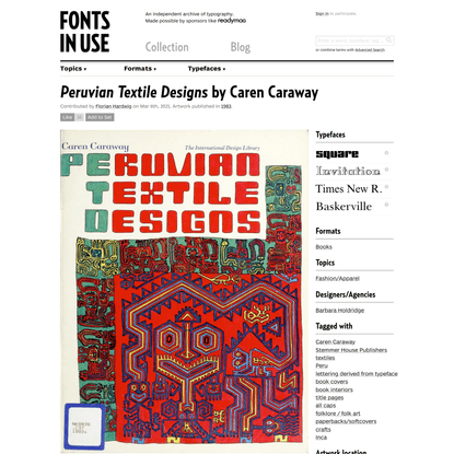 Peruvian Textile Designs by Caren Caraway