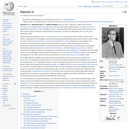 Malcolm X - Wikipedia