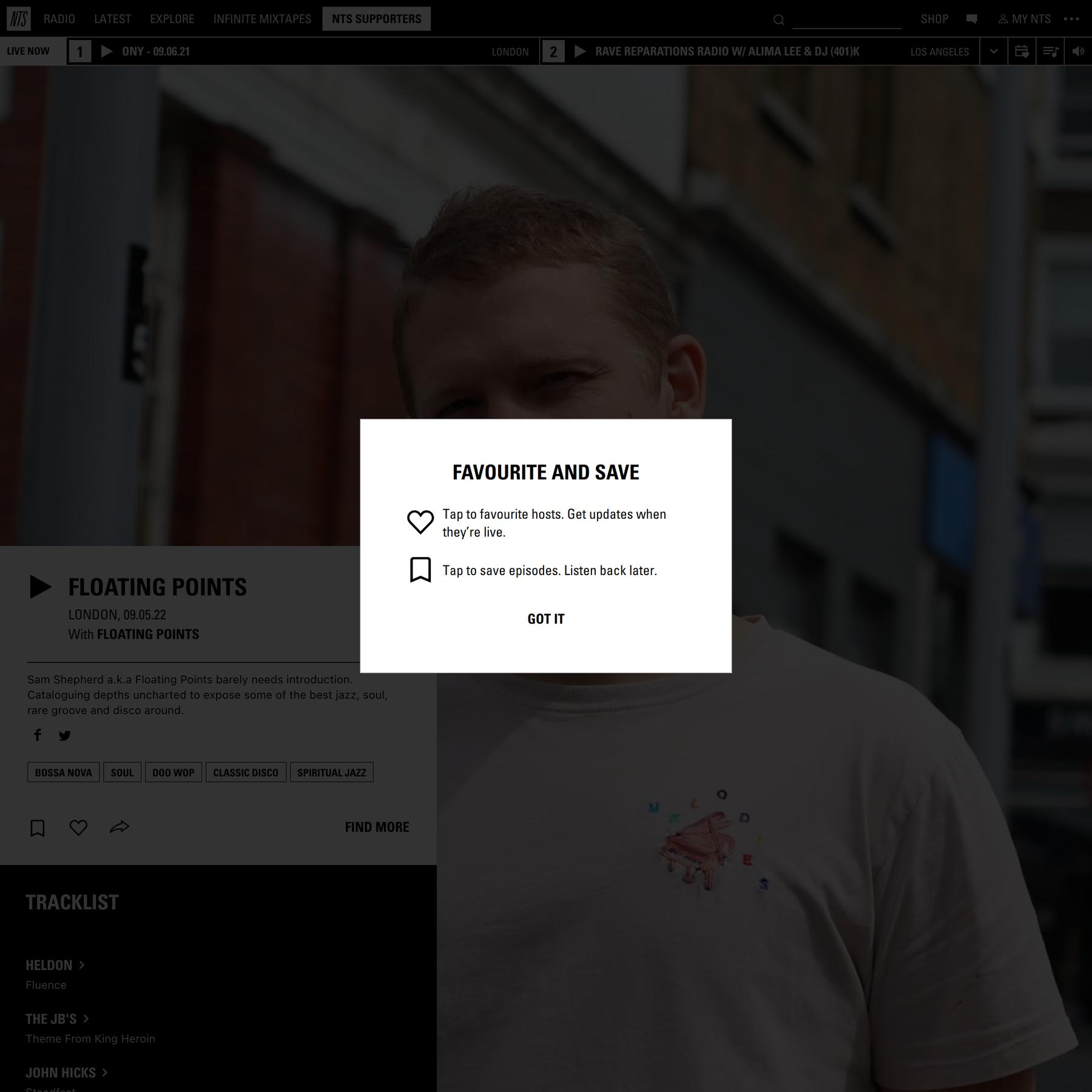 Floating Points 9th May 2022
