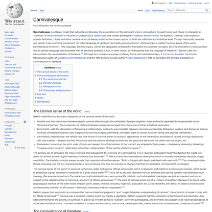 Carnivalesque - Wikipedia