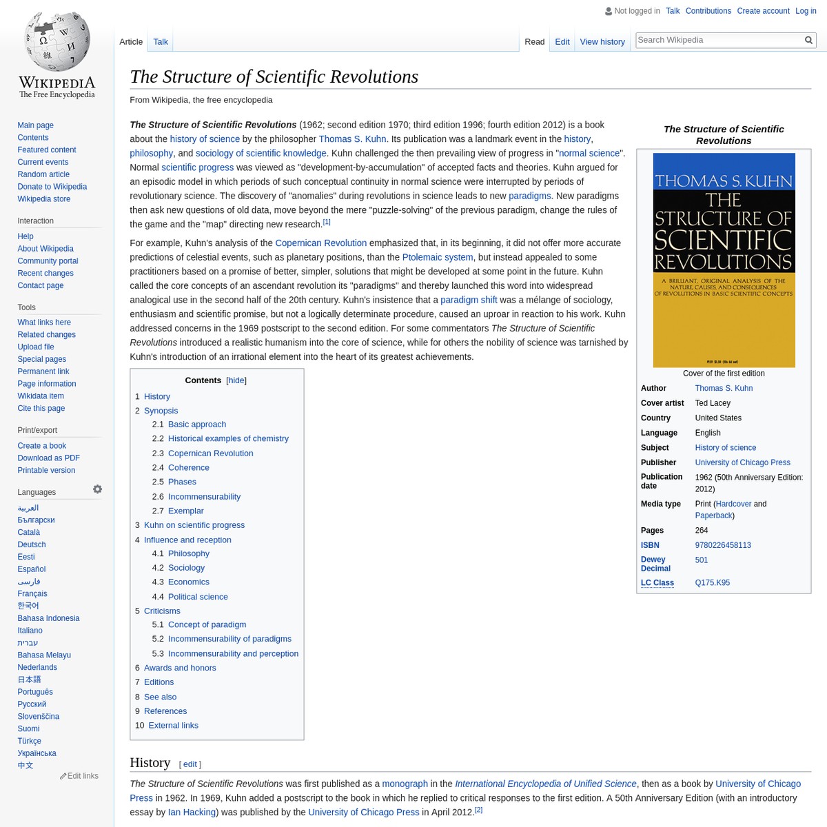 The Structure Of Scientific Revolutions Wikipedia — Arena 6556