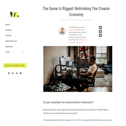 The Game Is Rigged: Rethinking The Creator Economy | What Works with Tara McMullin