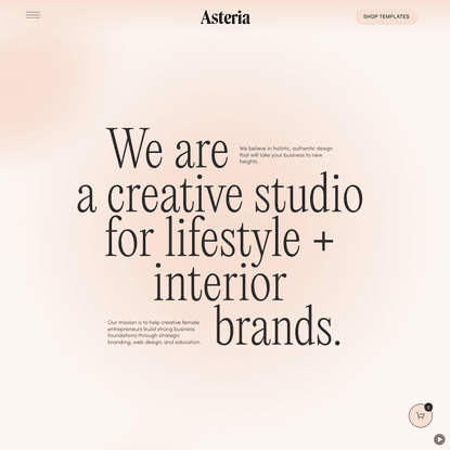 Asteria | Design for Lifestyle Brands and Creative Businesses