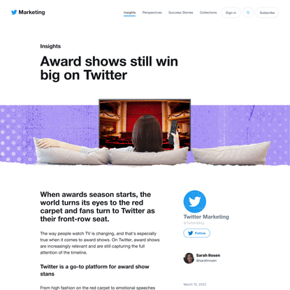 Award shows still win big on Twitter