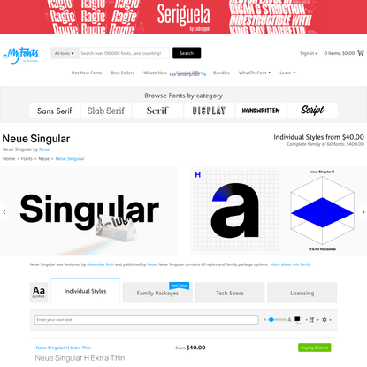Neue Singular Font | Webfont &amp; Desktop | MyFonts