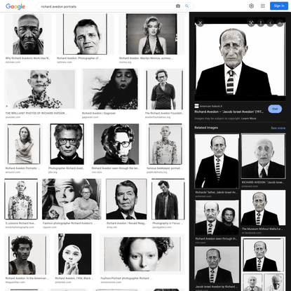 richard avedon portraits - Google Search
