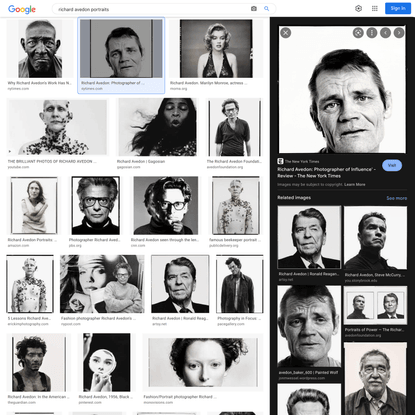 richard avedon portraits - Google Search
