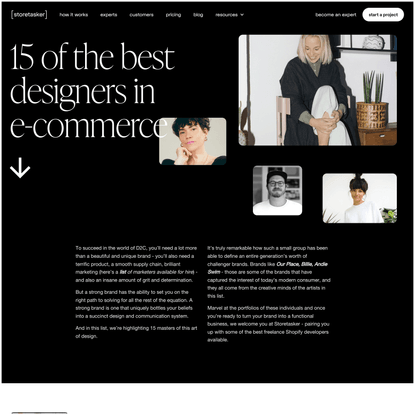 15 of the best designers in e-commerce