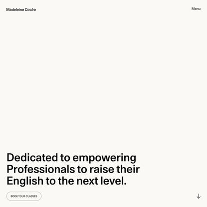 Madeleine Cooke — Dedicated to empowering Professionals to raise their English to the next level.
