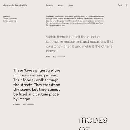 Type Foundry → A Practice for Everyday Life