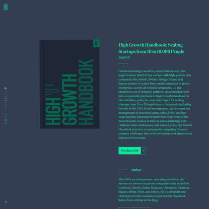 Stripe Press — High Growth Handbook