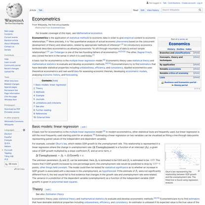Econometrics - Wikipedia