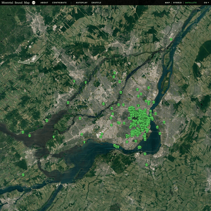 Montréal Sound Map