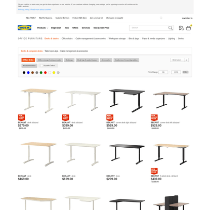 Office desks - GALANT/BEKANT system - IKEA