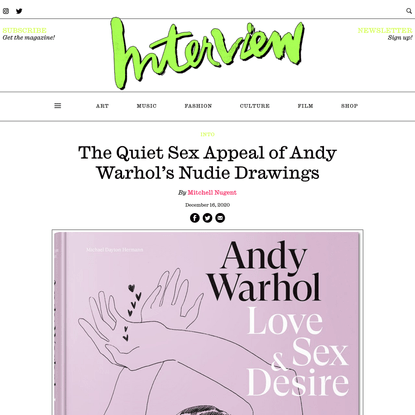 The Quiet Sex Appeal of Andy Warhol’s Nudie Drawings