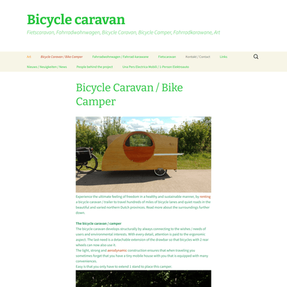 Bicycle Caravan / Bike Camper