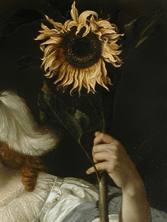Portrait of a Lady with a Sunflower (Detail), 1670 | Bartholomeus van der Helst