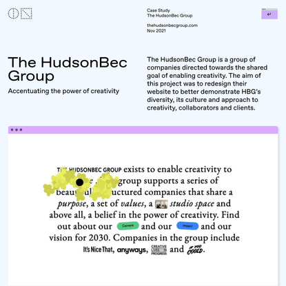 ON: The HudsonBec Group — Case Study