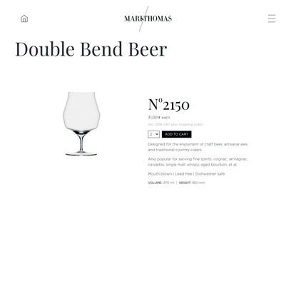 Double Bend Beer – MARKTHOMAS