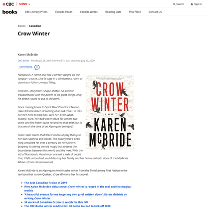 Crow Winter | CBC Books