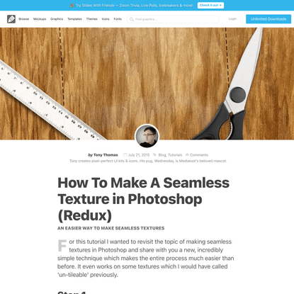 How To Make A Seamless Texture in Photoshop (Redux)