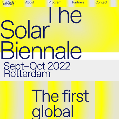 The Solar Biennale