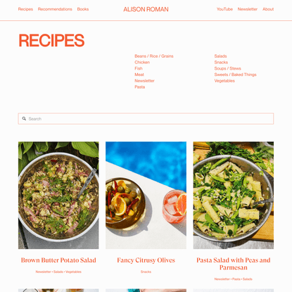 Recipes — Alison Roman