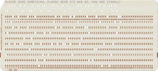 Translating messages into punch cards