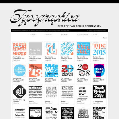 Type Reviews – Typographica