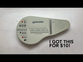 I got this Omnichord for $10 at a thrift store! (+ a FREE sample library for patrons)