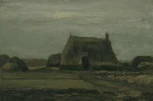 Farm with Stacks of Peat Vincent van Gogh, November 1883 - 1883