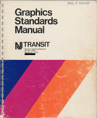 NJ Transit Graphics Standards Manual : Peter Muller-Munk Associates : Free Download, Borrow, and Streaming : Internet Archive