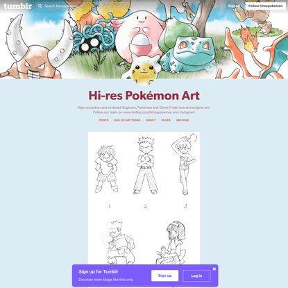 Hi-res Pokémon Art