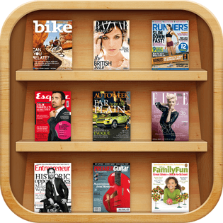 Newsstand Icon Detail - iOS 5 on iPhone 4S (2011)