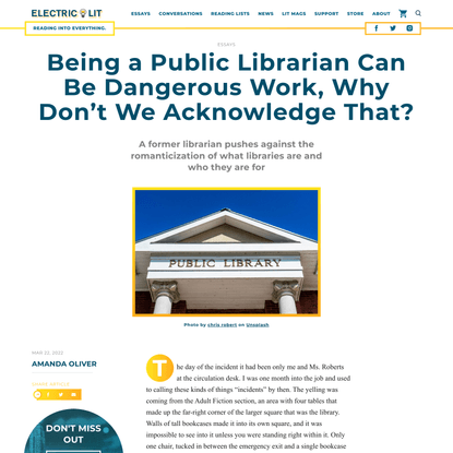Being a Public Librarian Can Be Dangerous Work, Why Don’t We Acknowledge That? - Electric Literature
