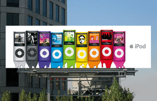 iPod nano 4th generation "Nano-chromatic" OOH ad
