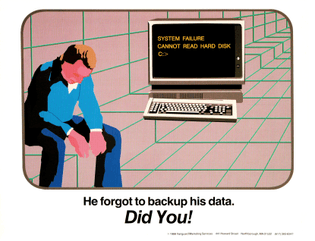 He forgot to backup his data. Did you!