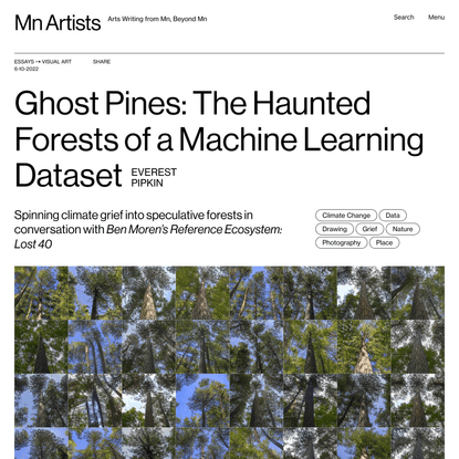Ghost Pines: The Haunted Forests of a Machine Learning Dataset – Mn Artists