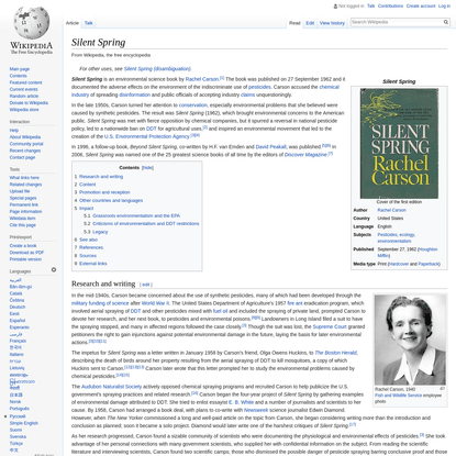 Silent Spring - Wikipedia