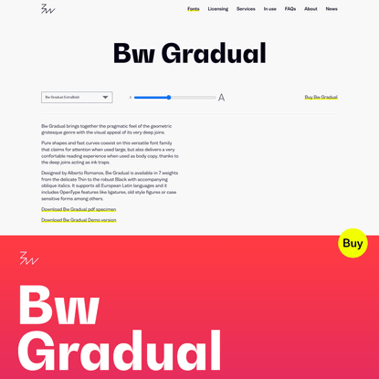Bw Gradual - Fonts - Branding with Type