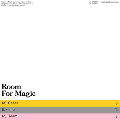 Room For Magic