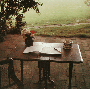 Gisèle Freund, Virginia Woolf’s Working Table, Sussex, 1965