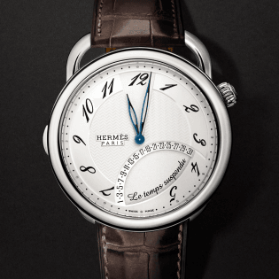Hermès Arceau "Le temps suspendu" watch, 43 mm