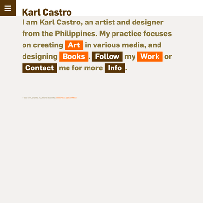 Karl Castro — An artist and designer from the Philippines.