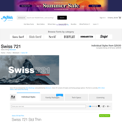 Swiss 721 Font | Webfont & Desktop | MyFonts
