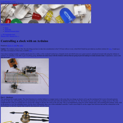 Controlling a clock with an Arduino | C i b o M a h t o . c o m