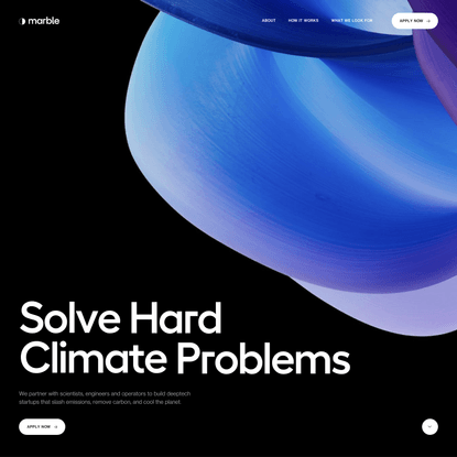 Marble - Climate Tech Venture Studio