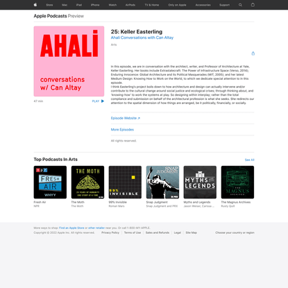 ‎Ahali Conversations with Can Altay: 25: Keller Easterling on Apple Podcasts